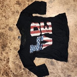 Wet Seal Half Sleeve Shirt Junior's Size L